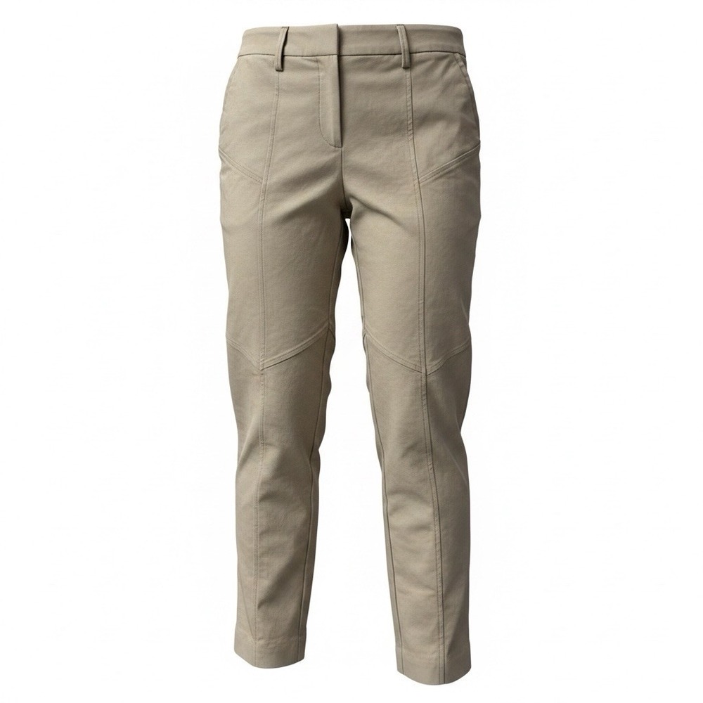 Worthington Modern Fit Pants Womens 8 Beige Cotton Blend Straight Leg 31x27